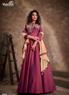 Pink Colour Latest Fancy Designer Wedding Wear Silk With Heavy Embroidery Inner Stiched Gown Collection 51026